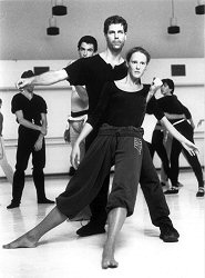Christine mit Choreograph Ohad Naharin 1992